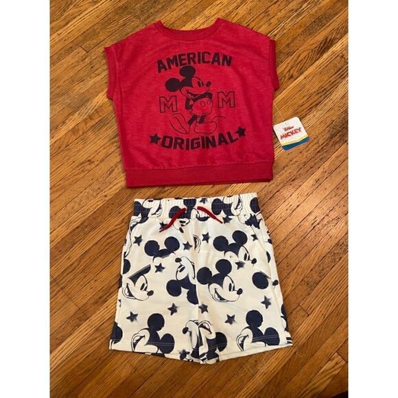Mickey Mouse USA American Original 2 piece outfit - Picture 1 of 6